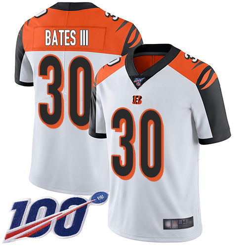 Cincinnati Bengals Limited White Men Jessie Bates III Road Jersey NFL Footballl #30 100th Season Vapor Untouchable->cincinnati bengals->NFL Jersey